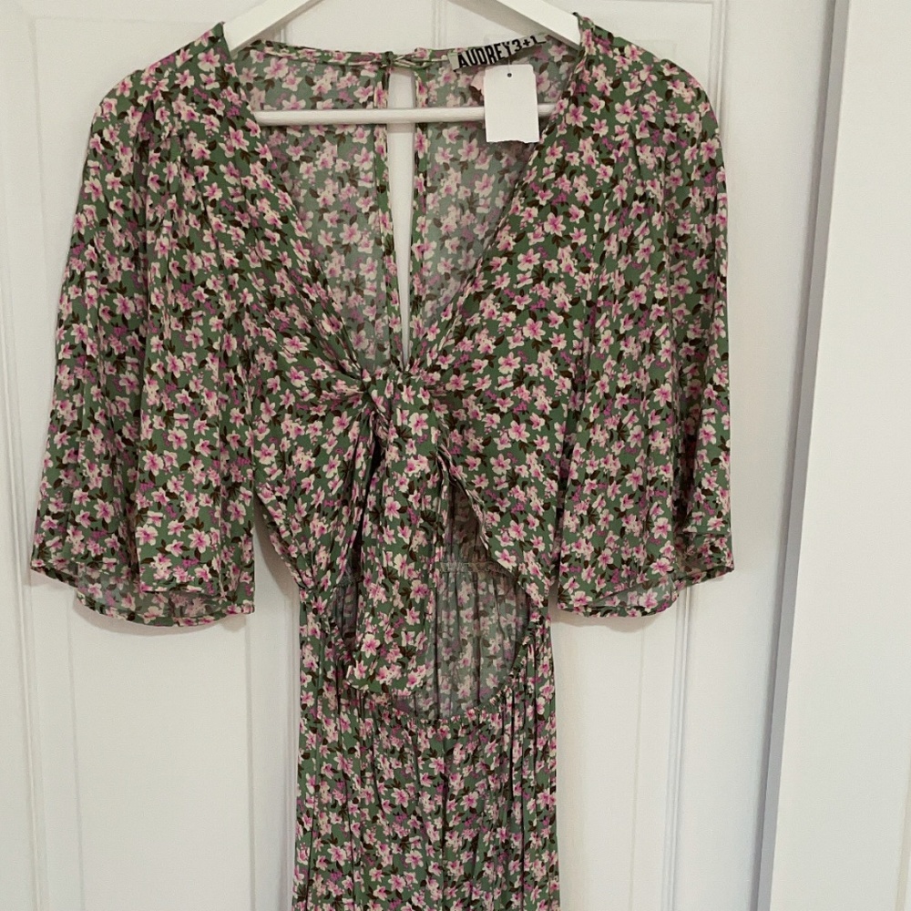 Floral print midi